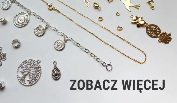 Półfabrykaty do biżuterii srebro 925